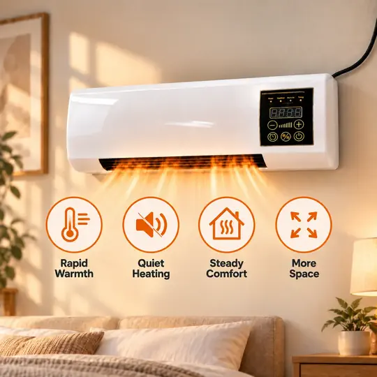 Power Heat Pro heater shown in a home interior