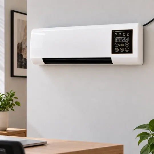 Power Heat Pro wall-mounted ceramic heater in a Canadian home